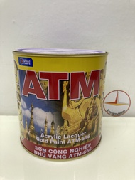 Sơn nhũ vàng ATM 666 dùng cho kim Loại 875ml
