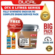 DUCAL OTX FULLY SYN Engine Oil 0W20 SP/RC 8 Litres (FREE ENGINE FLUSH & OIL TREATMENT) 0W20 8L MINYA