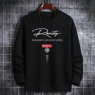 Sweater Hoodie Jaket Jumper Reality Natural Polos Hitam Pria Wanita Cewek Cowok Unisex Keren Kece Te