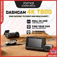 📸 70mai T800 Dashcam | Dual 4K HDR | 3 Channel | 4G GPS & AI Parking Surveillance
