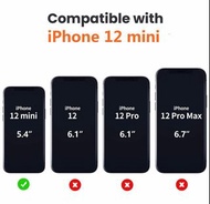 兩張 5D 防窺 iPhone 12 mini 5.4” 全屏鋼化防爆玻璃保護貼 5D Privacy Curve Full Cover Tempered Glass Screen Protector 包平郵