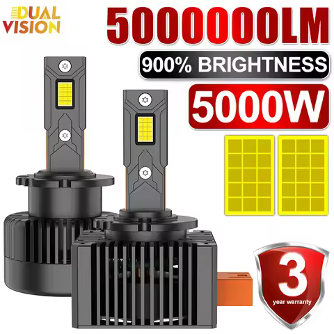 5000W D1S D3S D2S LED CANBUS Headlight D5S 5000000LM Bulbs Super Bright D4S D1R D3R D2R D4R D8S Xeno