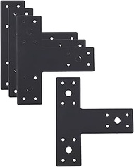 T Post Bracket, T Shape Mending Plate for 2x2 Wood Lumber, Heavy Duty Joining Brackets, Post to Beam
