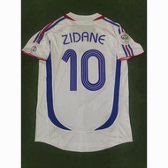 Authentic 2006 France Away Jersey No. 10 Zidane No. 12 Henry Long Sleeve Short Sleeve Football Unifo