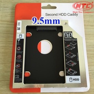 Caddy Bay mỏng 9.5mm chuẩn SATA 3 lắp HDD/SSD thay vào ổ DVD trên laptop (bạc) - Nhất Tín Computer