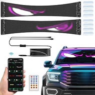 Led Eyes for Truck Windshield, 2PC - 23.6"x4.7" Eyes Light for Windshield, Smart Remote & APP Contro
