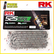 RK Chain RX-Ring 120L 525 KRX Takasago Chain Heavy Duty Rantai (FOC Chain Lube Powertech)