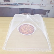 White Square Foldable Food Cover Removable and Washable Mesh Food Cover Cover Table Cover Insect-Proof Cover