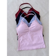DFYNE Same Style Sports Yoga Vest Top Women Seamless Halter Halter Vest