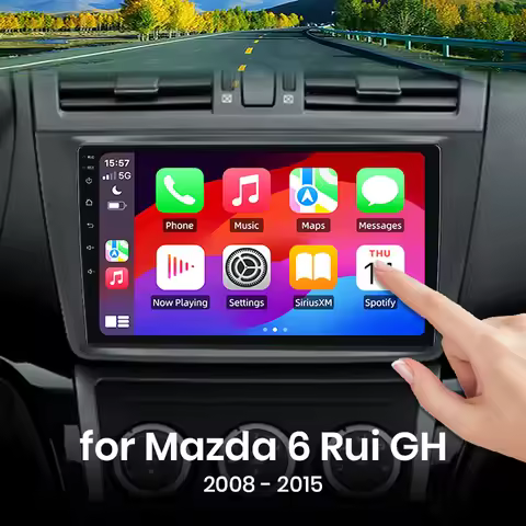 For Mazda 6 Rui GH 2008 - 2015 Wireless CarPlay for Apple Android Auto Car Radio GPS IPS RDS WiFi BT