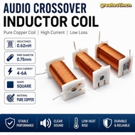 GREAT Speaker Crossover Inductor Coil, 0.75mm 4-6A Audio Inductor Coil, Pure Copper 0.62MH Inductor 