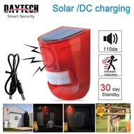 Daytech Solar Sound Light Alarm Motion Sensor 120dB Siren Home Security Alarm System SL02