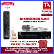 Titanium Audio DIVA TA-K20 (32GB Powered By Mediacom) USB Multimedia Kaaroke Player With Over12,000+