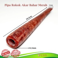 Pipa Rokok Cangklong Batu Marjan Merah Tembus Senter