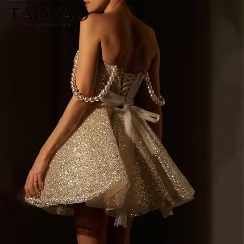 Sparkle A-Line Evening Dresses Spaghetti Strap Wedding Dress Party Dresses Tulle Customized Prom Dre