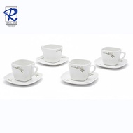 Royal Dine Iris Opal 8PC Cup And Saucer Set CROY627