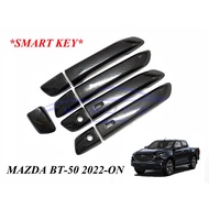 (1 Set) Door Handle Cover MAZDA BT50 4 Doors 2021-2025 TOP Model Kevlar BT50