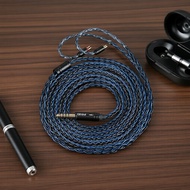 Kbear 2m 8-Core Silver-Plated Recessed IEM Cable Compatible with KZ ZS10 Pro/ZSN Pro/CRA/ST12 Plus  