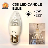 FSL C38 LED Candle Bulb 5W E27 220V 3000K Warm White/6500K Daylight Energy Saving