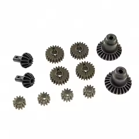 Fit for MJX 1/18 H18P RC car transmission upgrade powder metallurgy reinforced front and rear axle g