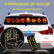 New  Car Finger Expression Light Remote Control Led Lighting Gesture Light Road Rage Middle Finger G