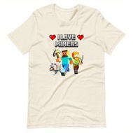 I Love Miners Graphic T Shirt Otaku Game Funny Meme T-Shirts Mens Women Clothing Cotton Casual Short