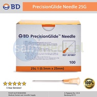 BD Needle 25G x 1 @100 pcs