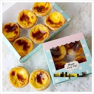 10pcs 6LBG box egg tart dessert box cake egg tart pie box mo