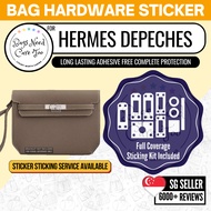 [𝐁𝐍𝐂𝐓👜]💛 Hermes Depeches Bag Hardware Protective Sticker | Full Coverage Bespoke Fitting Seal/Film |