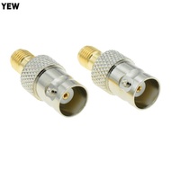 YEW Connector Adapter, Copper RF Antenna Converter,  BNC Female Straight Coaxial Extension Cable