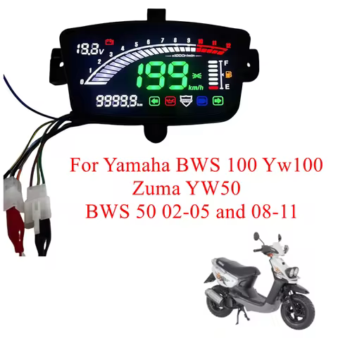 Digital Meter Motorcycle Tachometer Speedometer Gauge For Yamaha BWS 100 Yw100 Zuma YW50 BWS 50 02-0