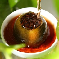 2010年天馬小青柑 正宗新會生曬頭采柑陳皮普洱茶 大約55個 500g/ 250$