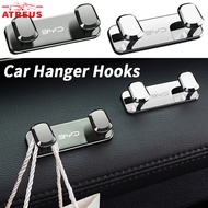 BYD Car Metal Hook Car Double Hanger Hooks Multifunctional Storage Hooks Car Interior Decoration For
