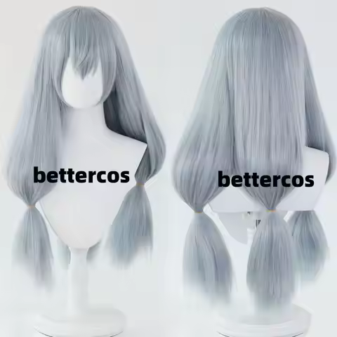 Anime Mahito Wig Grey Blue Ponytail Mahito Cosplay Hair Heat Resistant Synthetic Cosplay Anime Wigs