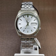 [TimeYourTime] Seiko 5 SNK355K1 Automatic Stainless Steel Silver Analog Men 21 Jewel Casual Watch