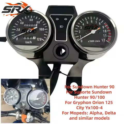 With RPM Motorcycle Speedometer Meter Gauge For Mopeds Suporte Sundown Hunter 90/100 Gryphon Orion 1