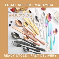 【Cheapest】HOTEL Stainless Steel Cutlery Table Dinner Spoon Fork Steak Knife Dessert Soup Coffee Cake