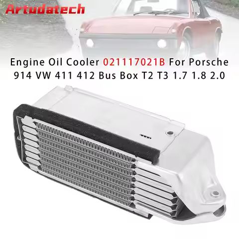 Artudatech Engine Oil Cooler 021117021B For Porsche 914 VW 411 412 Bus Box T2 T3 1.7 1.8 Car Accesso