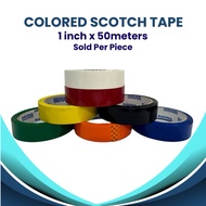 Colorful Scotch Tape 1”x50m Sold per roll