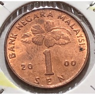 1 Sen 2000 / Malaysia Bunga Raya