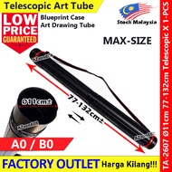 A0/B0 Telescopic Drawing Tube Blueprint Case Art Drawing Storage Tube Terlaris Art Color Painting Ba
