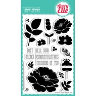 Avery Elle Clear Stamp Set 4"X6" - PETALS & STEMS
