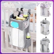 YANY Diaper Storage Crib Hanging Bag Multifunction Convenient Cot Bed Organizer Infant Products Bedside Organization Bag