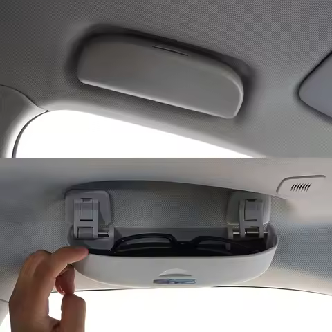 Car Glasses Case Sunglasses Holder Spectacles Case Sun Glasses Box For Audi Q3 Q5 Q7 A3 8V A4 B8 B9 