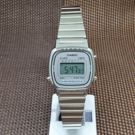 Casio LA670WA-7D Ladies Vintage Retro Digital Alarm Dress Stainless Steel Watch