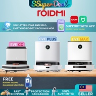 Authorized Roidmi Robot Vacuum and Mop Cleaner Eve Plus with Clean Base Smart Dust Collection Statio