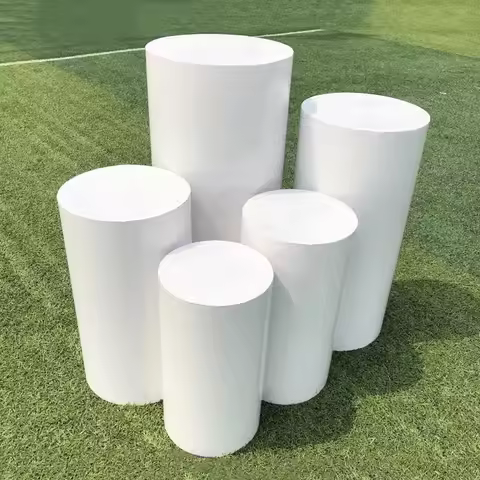 5/3Pcs White Cylinder Covers Wedding Birthday Party Decorations Cylinder Column Cover Pillars Cylind
