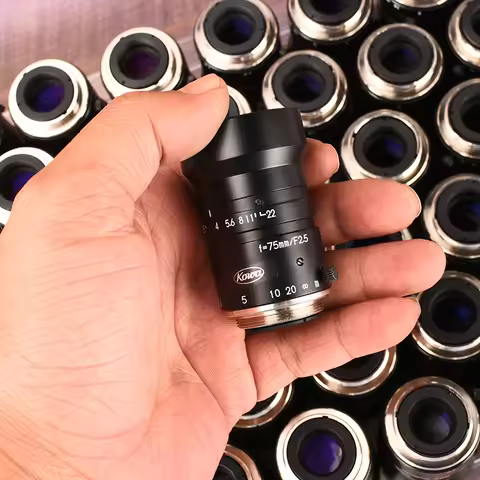 KOWA LM75JC industrial high-definition C-mount lens f=75mm/F2.5 in good condition