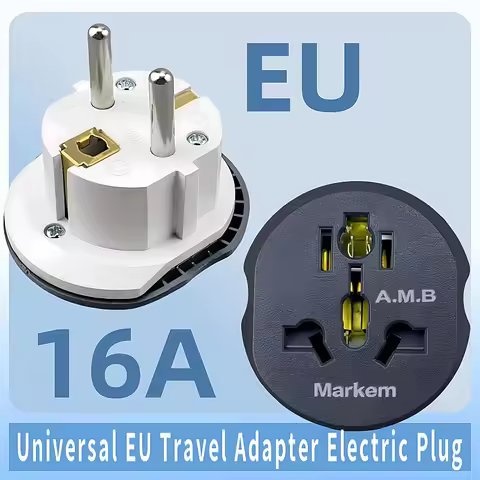 Universal Travel Charger Adapter Converter 16A Universal EU Travel Adapter Euro Converter FR UK US A