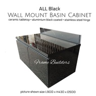 Basin Cabinet/Aluminum Basin Cabinet/Ceramic Countertop/Wall Mounted Basin Cabinet/Bathroom Counter Storage/Kabinet